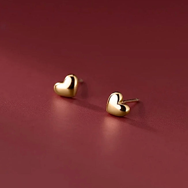 Heart Stud Earrings