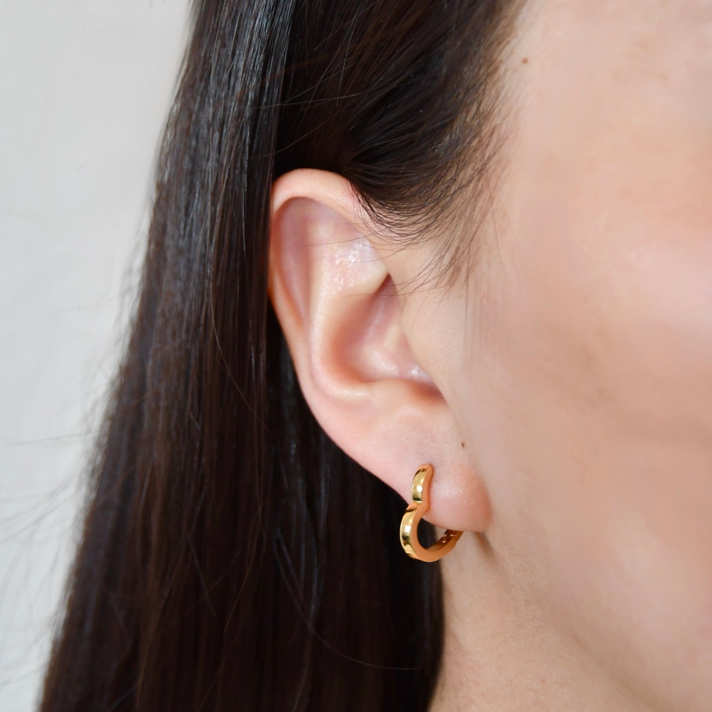 Heart Huggie Earrings