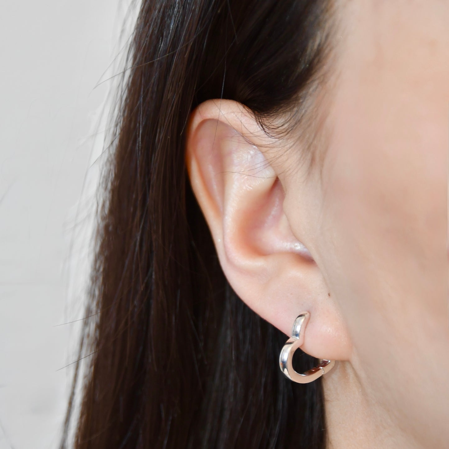 Heart Huggie Earrings