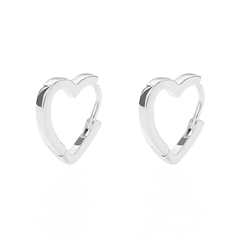 Heart Huggie Earrings